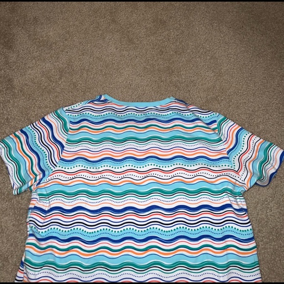 Kim Rogers Blue, Orange & White Shirt size PL - Picture 8 of 9